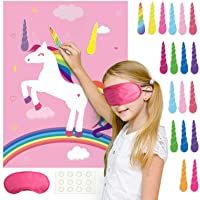 FEPITO juegos de unicornio- en el cuerno fijo en los juegos unicornio fiesta de cumpleaños- decoración del partido del…